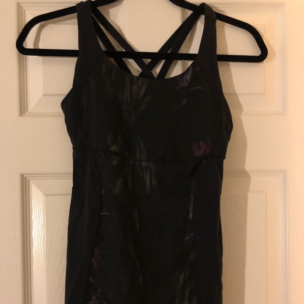 Black with floral prints